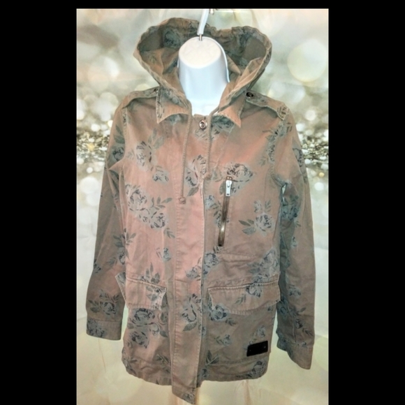 Vans brown floral utility jacket - Picture 2 of 5